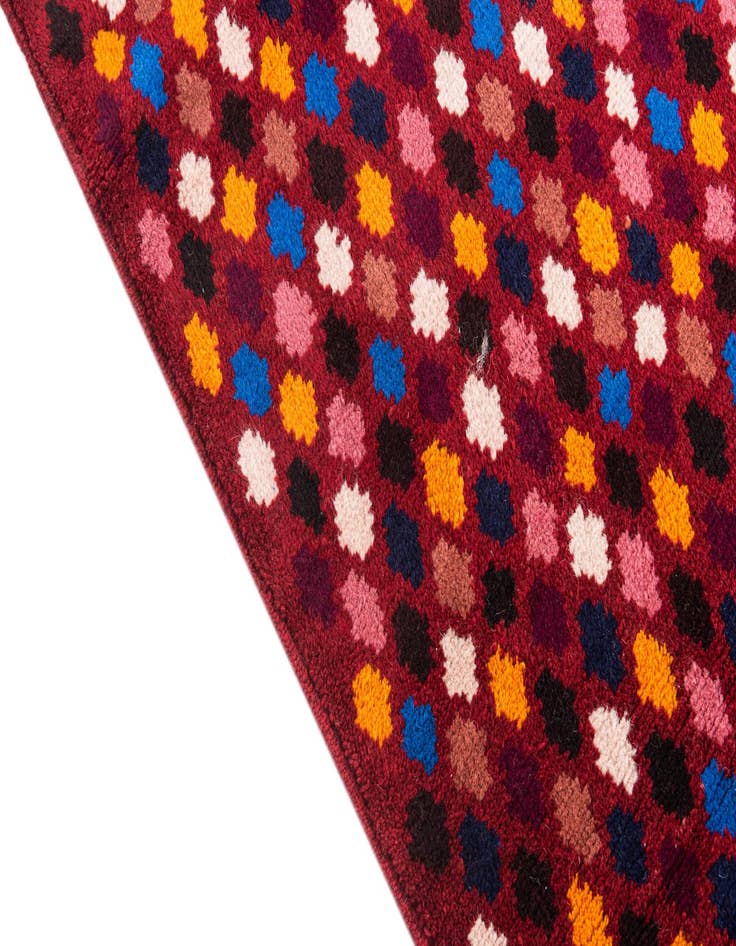 Detail image of 2' 9 x 10'  Hand Knotted Balouch Wool Runner Rug