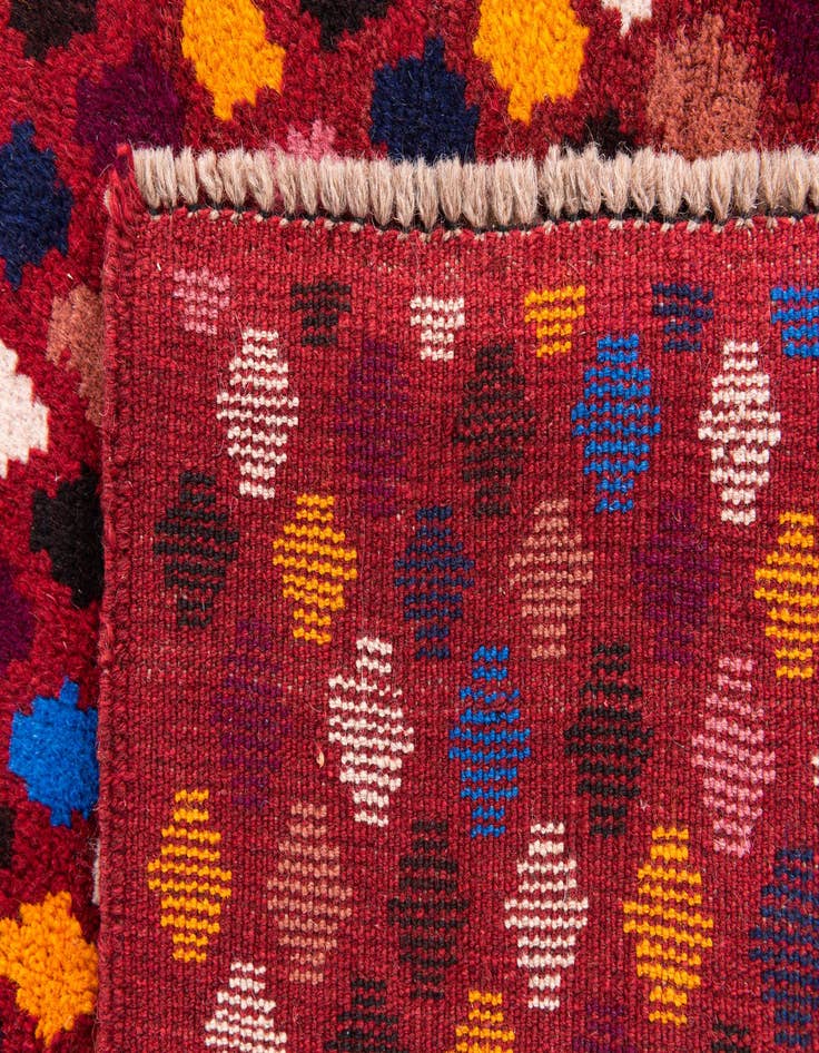 Detail image of 2' 9 x 10'  Hand Knotted Balouch Wool Runner Rug