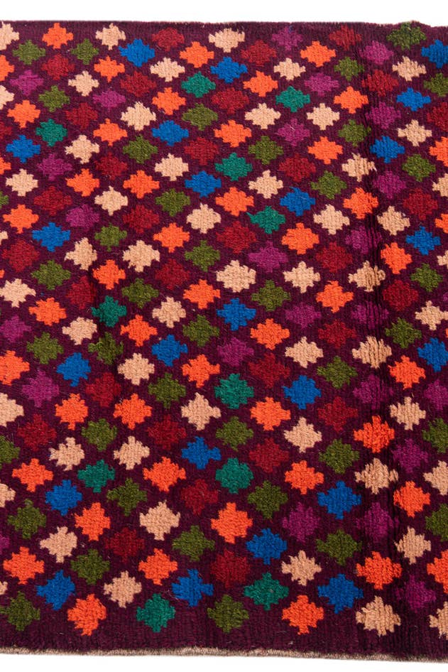 Detail image of 2' 9 x 9' 3 Hand Knotted Balouch Wool Runner Rug