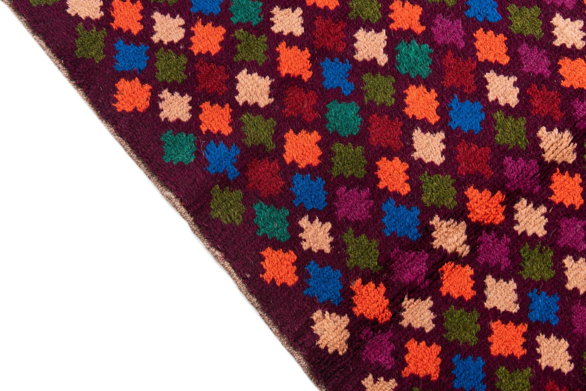 2' 9 x 9' 3 Hand Knotted Balouch Wool Runner Rug