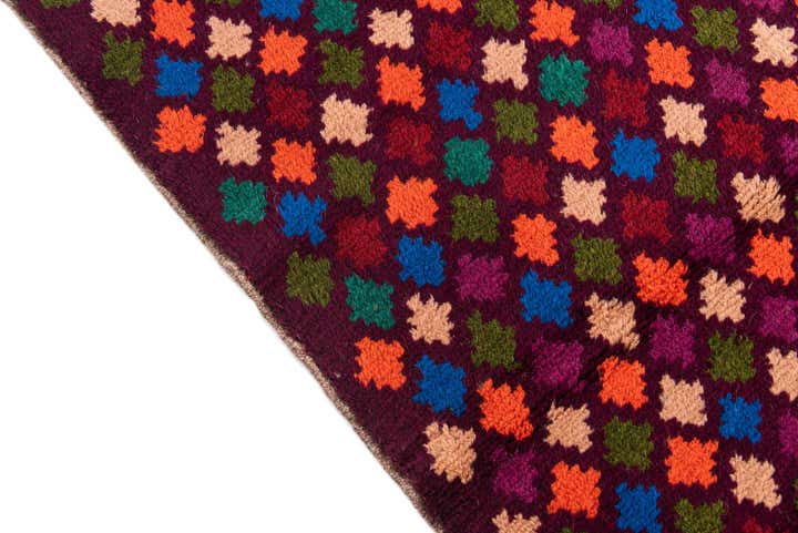 2' 9 x 9' 3 Hand Knotted Balouch Wool Runner Rug