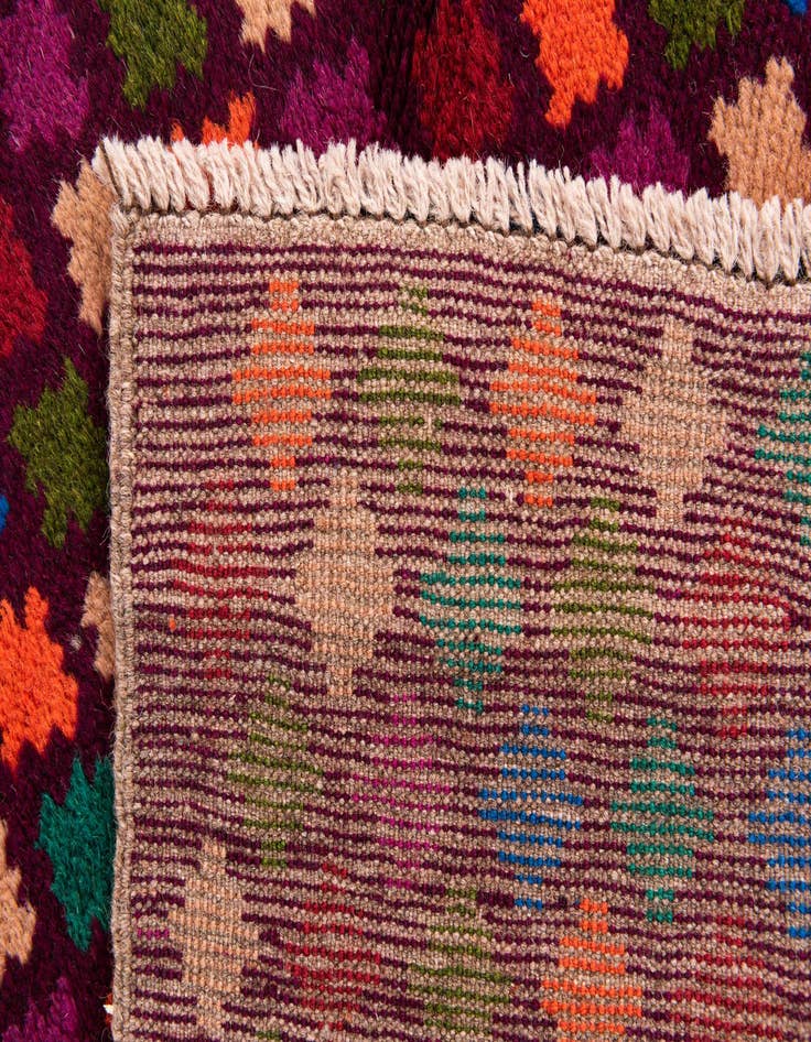 Detail image of 2' 9 x 9' 3  Hand Knotted Balouch Wool Runner Rug