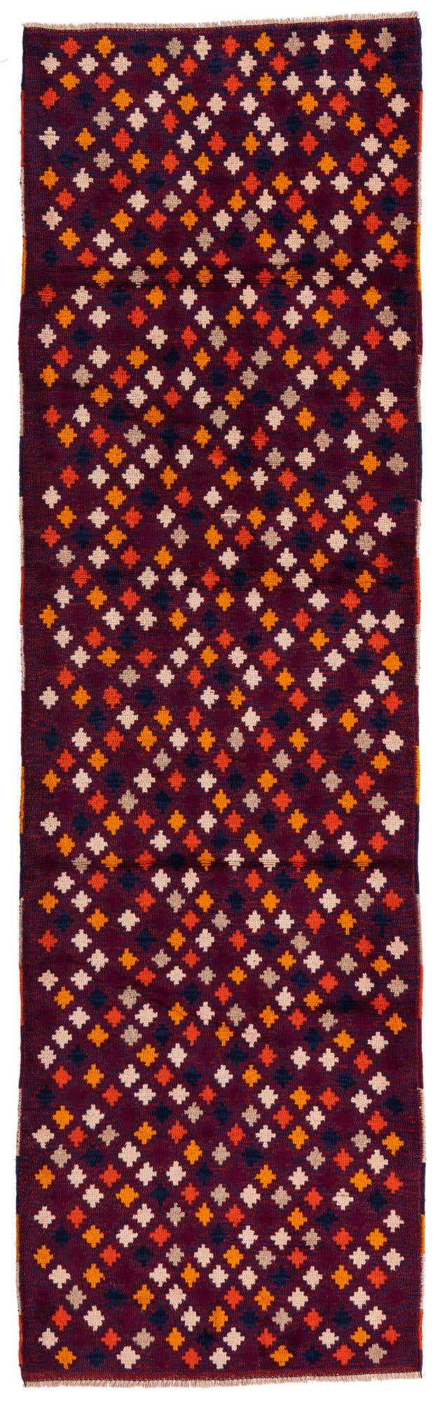 2' 10 x 9' 10 Hand Knotted Balouch Wool Runner Rug