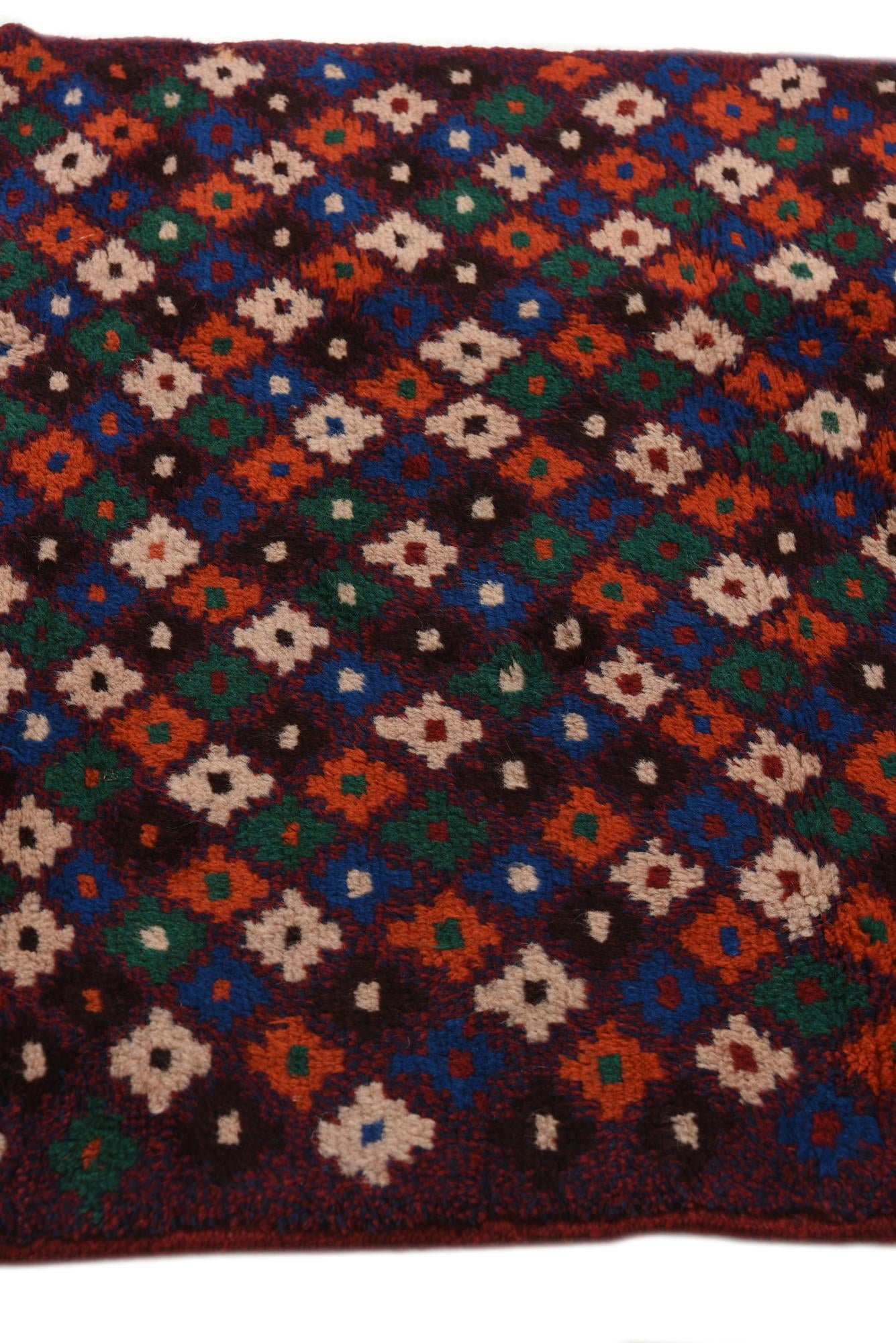 2' 10 x 10' 3 Hand Knotted Balouch Wool Runner Rug
