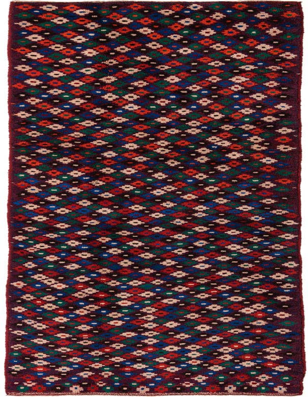 Detail image of 2' 10 x 10' 3 Hand Knotted Balouch Wool Runner Rug