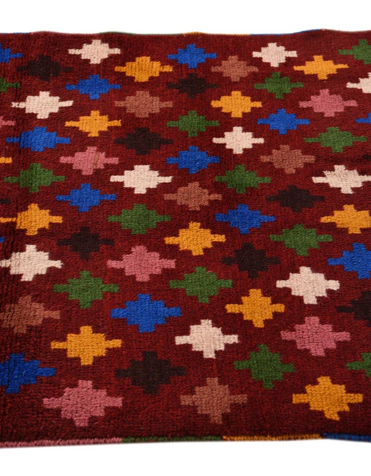 Detail image of 2' 10 x 10' Hand Knotted Balouch Wool Runner Rug