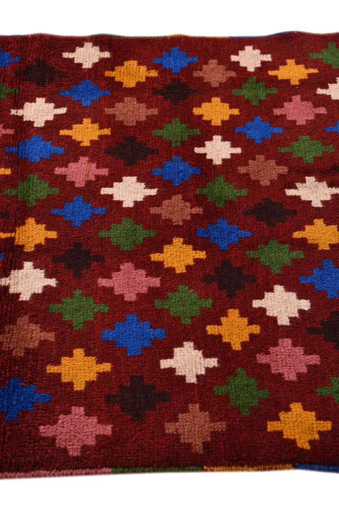 2' 10 x 10' Hand Knotted Balouch Wool Runner Rug