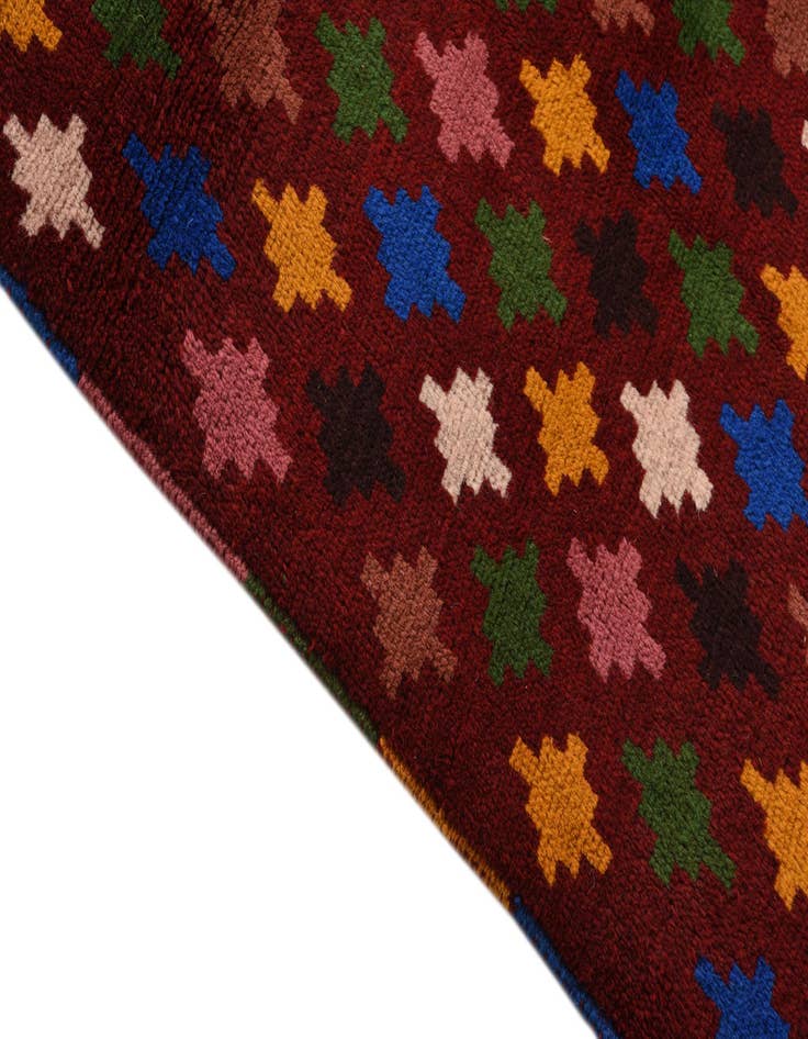 Detail image of 2' 10 x 10' Hand Knotted Balouch Wool Runner Rug