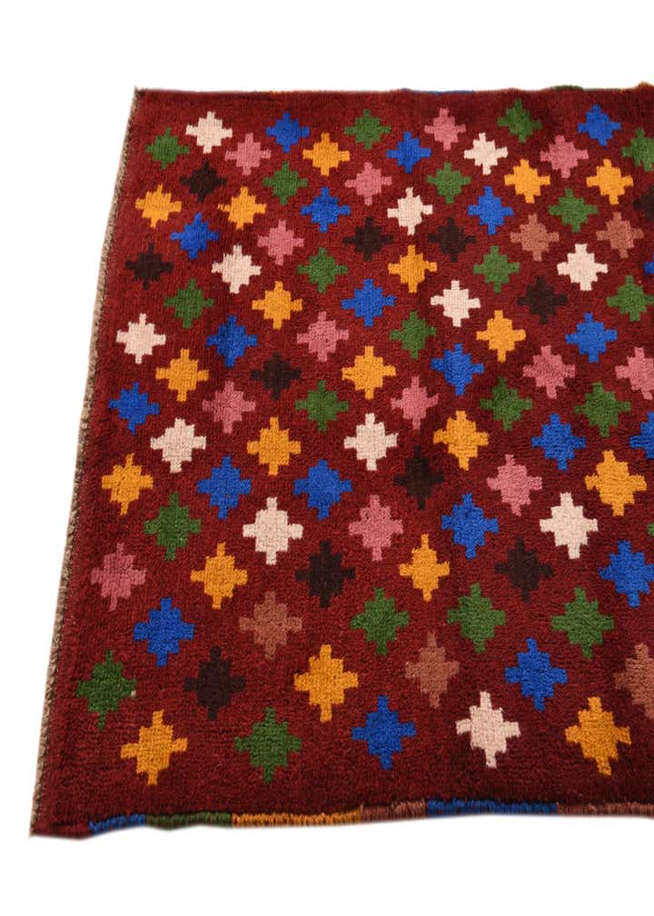 2' 10 x 10' Hand Knotted Balouch Wool Runner Rug