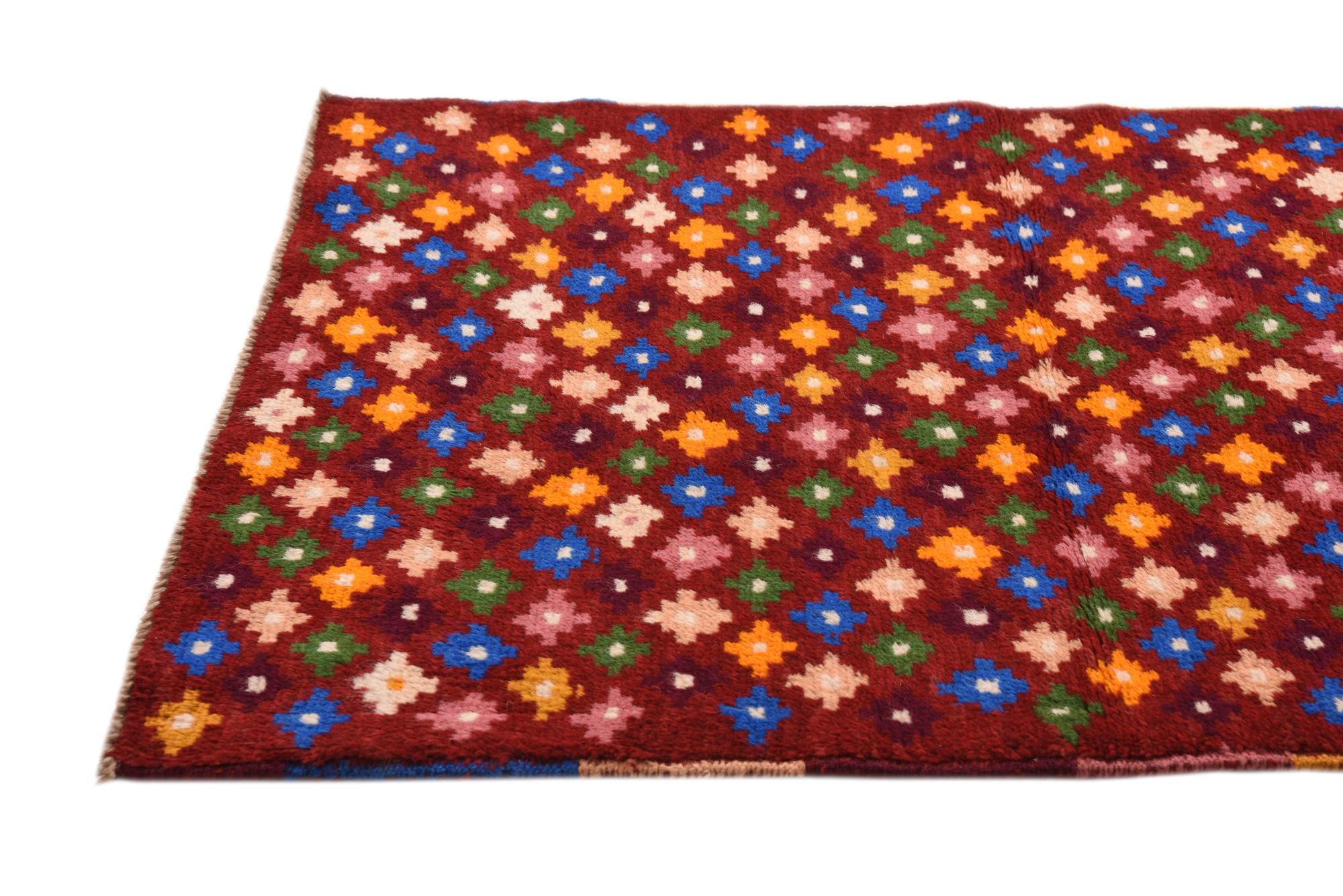 2' 7 x 9' 10 Hand Knotted Balouch Wool Runner Rug
