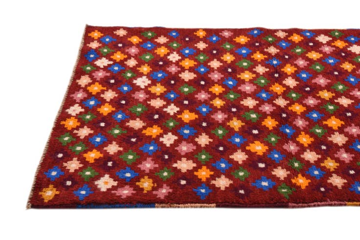 Detail image of 2' 7 x 9' 10 Hand Knotted Balouch Wool Runner Rug