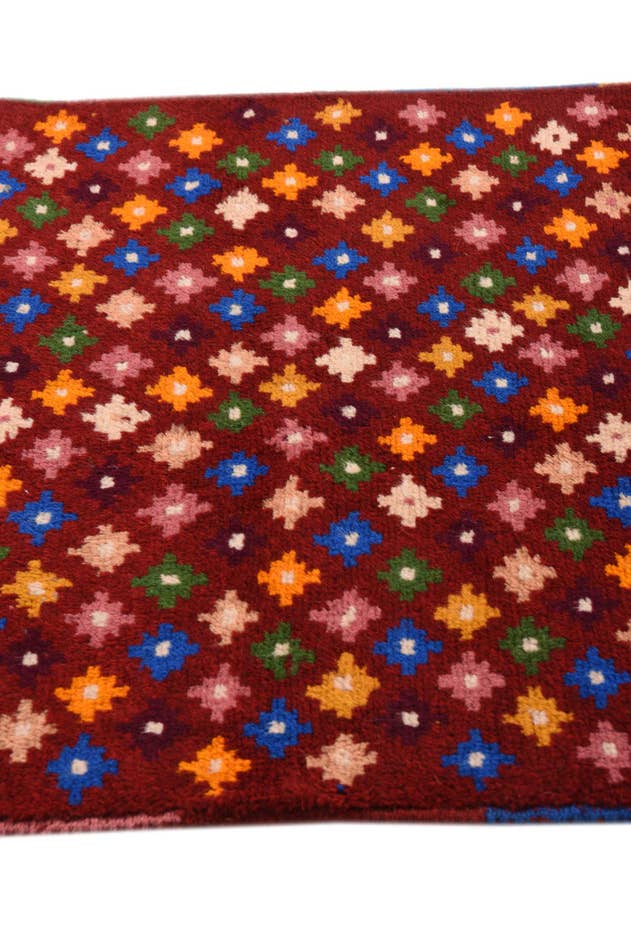 Detail image of 2' 7 x 9' 10 Hand Knotted Balouch Wool Runner Rug