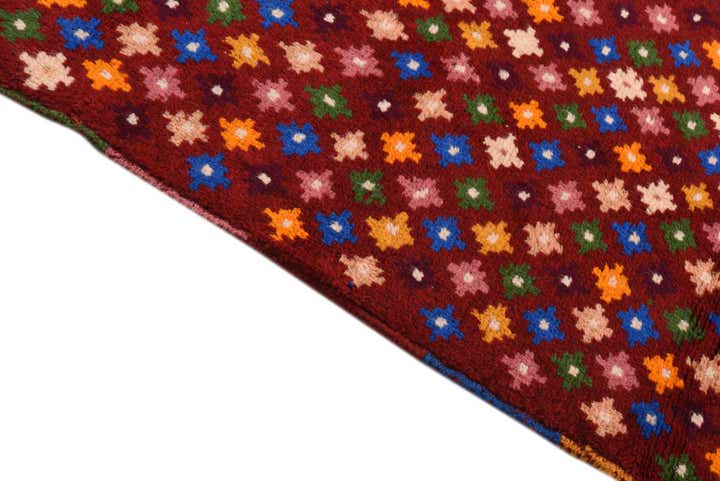 2' 7 x 9' 10 Hand Knotted Balouch Wool Runner Rug