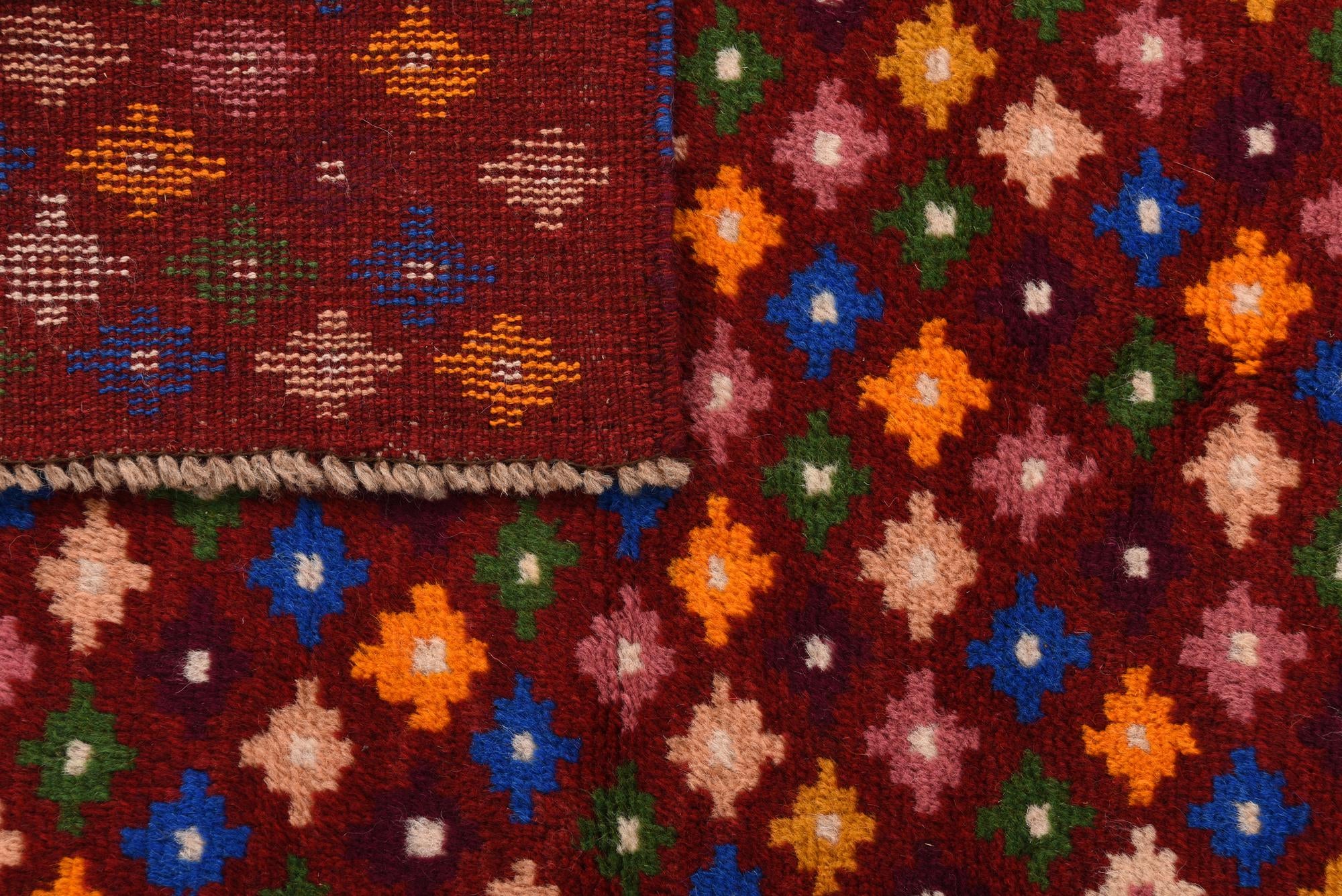2' 7 x 9' 10 Hand Knotted Balouch Wool Runner Rug