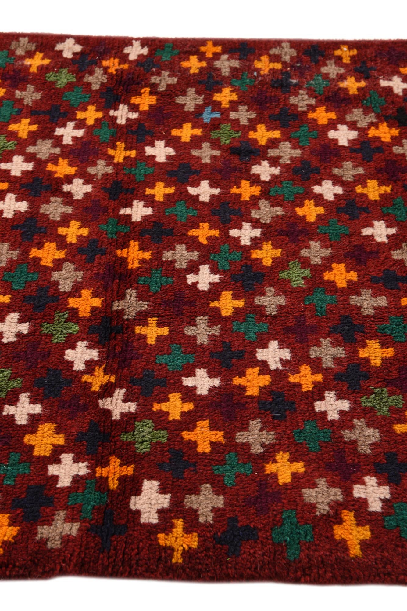 2' 8 x 9' 8 Hand Knotted Balouch Wool Runner Rug