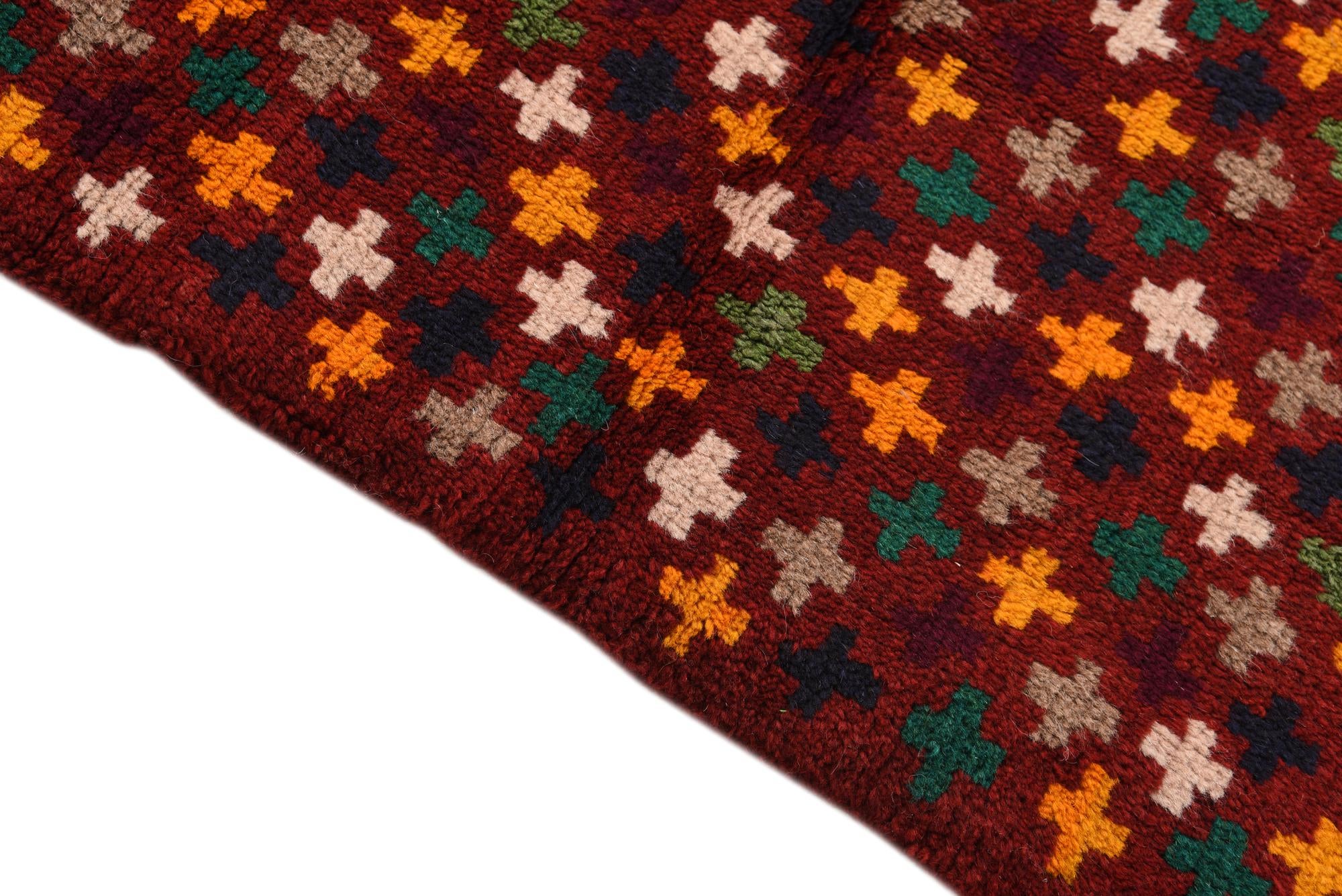 2' 8 x 9' 8 Hand Knotted Balouch Wool Runner Rug