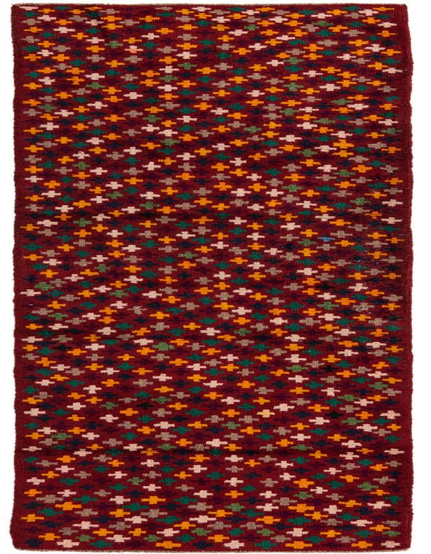Detail image of 2' 8 x 9' 8 Hand Knotted Balouch Wool Runner Rug