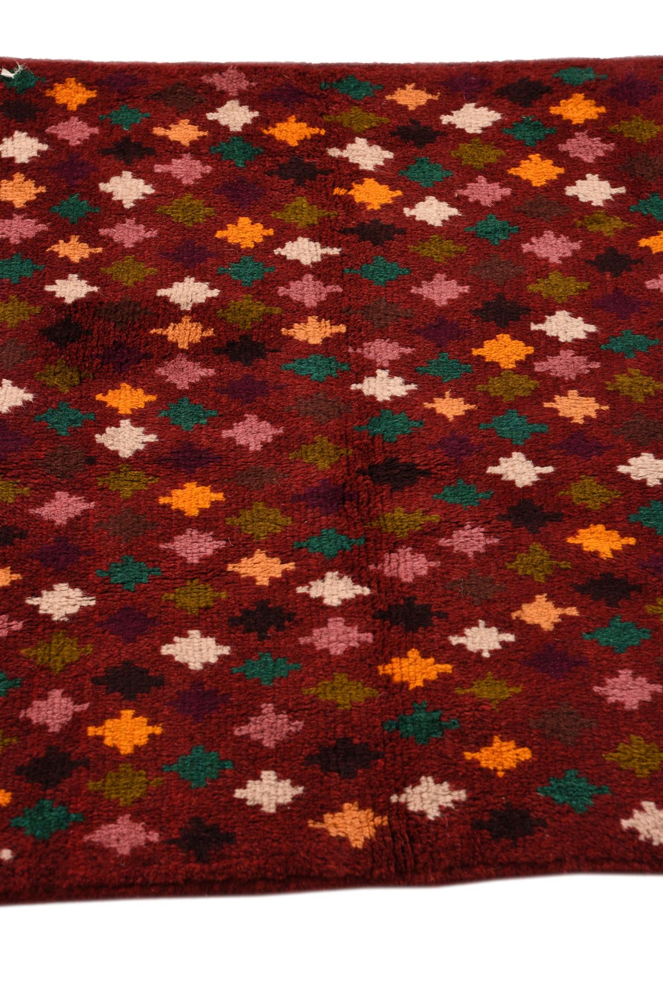 2' 11 x 9' 9 Hand Knotted Balouch Wool Runner Rug