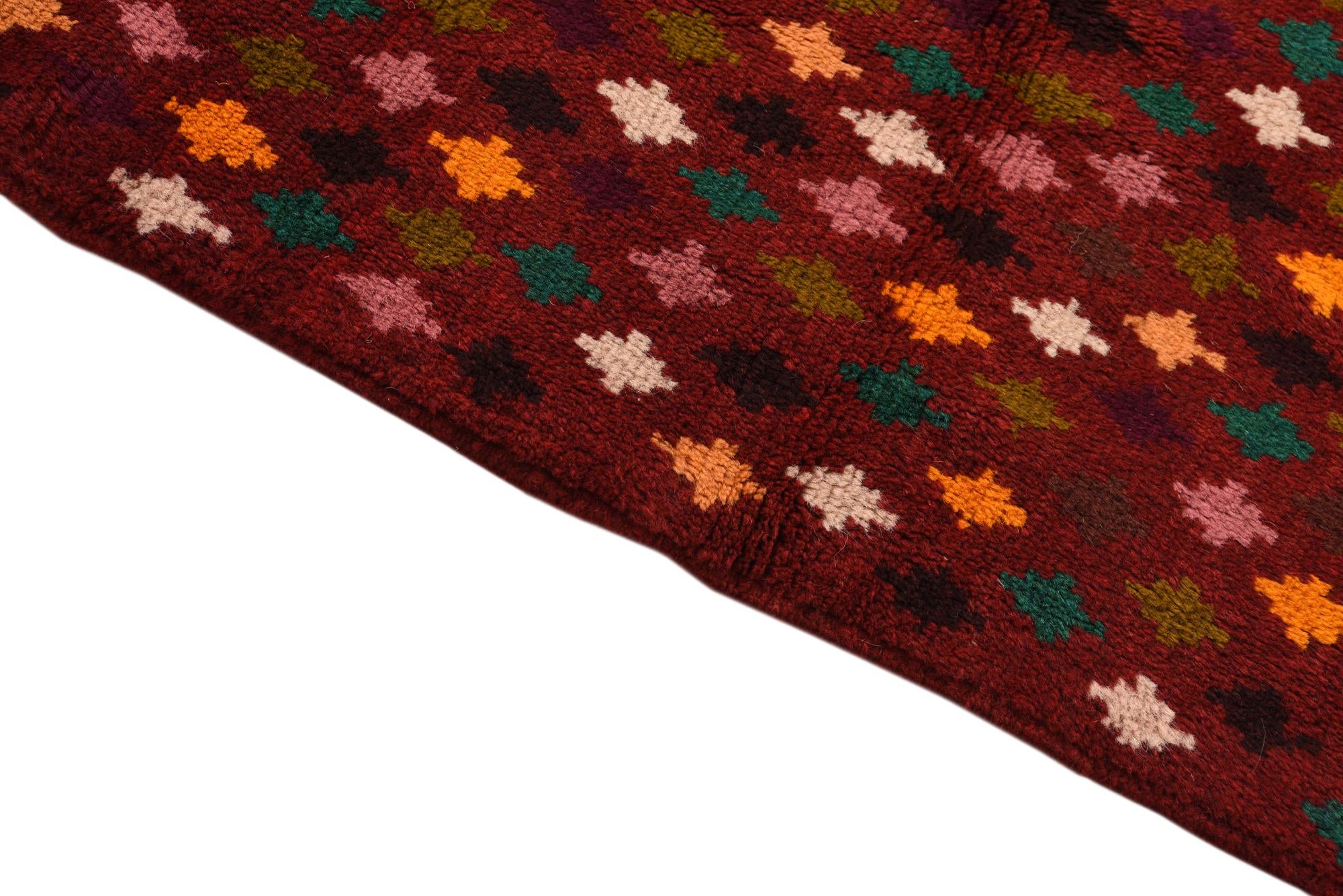 2' 11 x 9' 9 Hand Knotted Balouch Wool Runner Rug