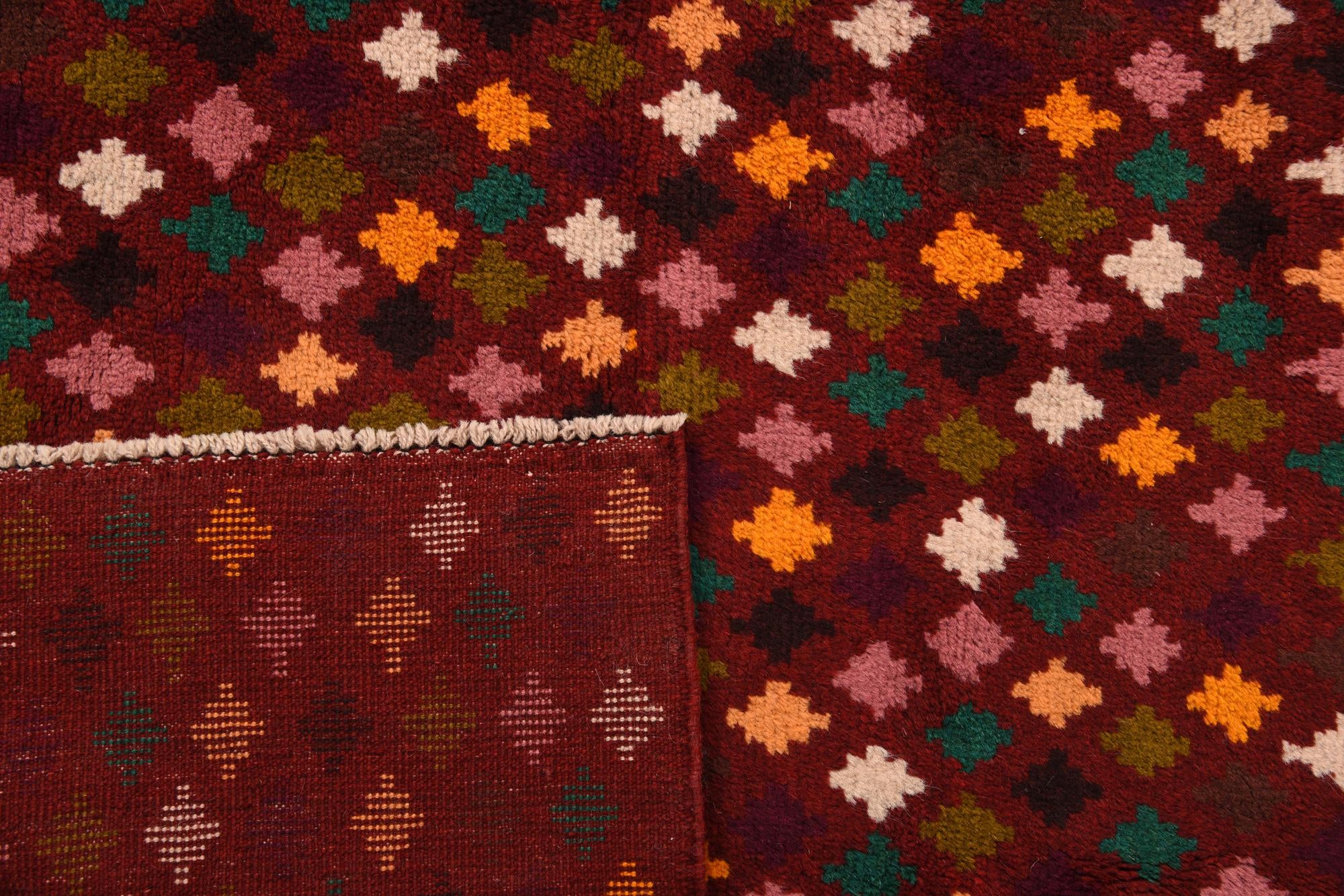 2' 11 x 9' 9 Hand Knotted Balouch Wool Runner Rug