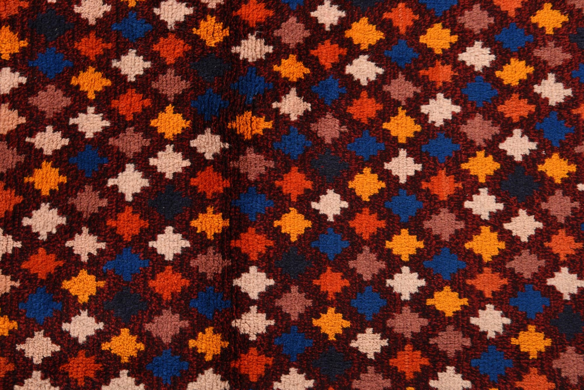 2' 11 x 9' 8 Hand Knotted Balouch Wool Runner Rug