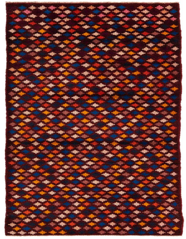 Detail image of 2' 11 x 9' 8 Hand Knotted Balouch Wool Runner Rug