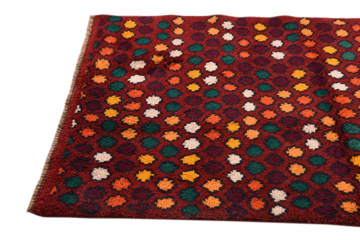 2' 9 x 9' 9 Hand Knotted Balouch Wool Runner Rug