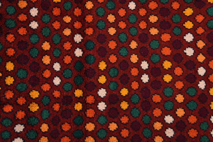 2' 9 x 9' 9 Hand Knotted Balouch Wool Runner Rug