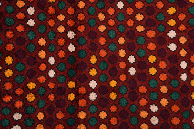Detail image of 2' 9 x 9' 9 Hand Knotted Balouch Wool Runner Rug