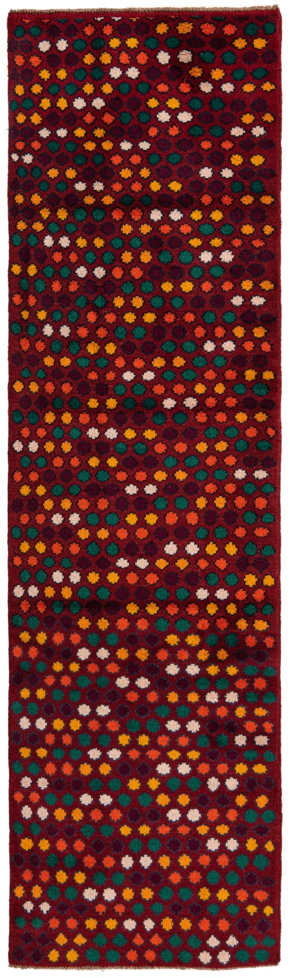 2' 9 x 9' 9 Hand Knotted Balouch Wool Runner Rug