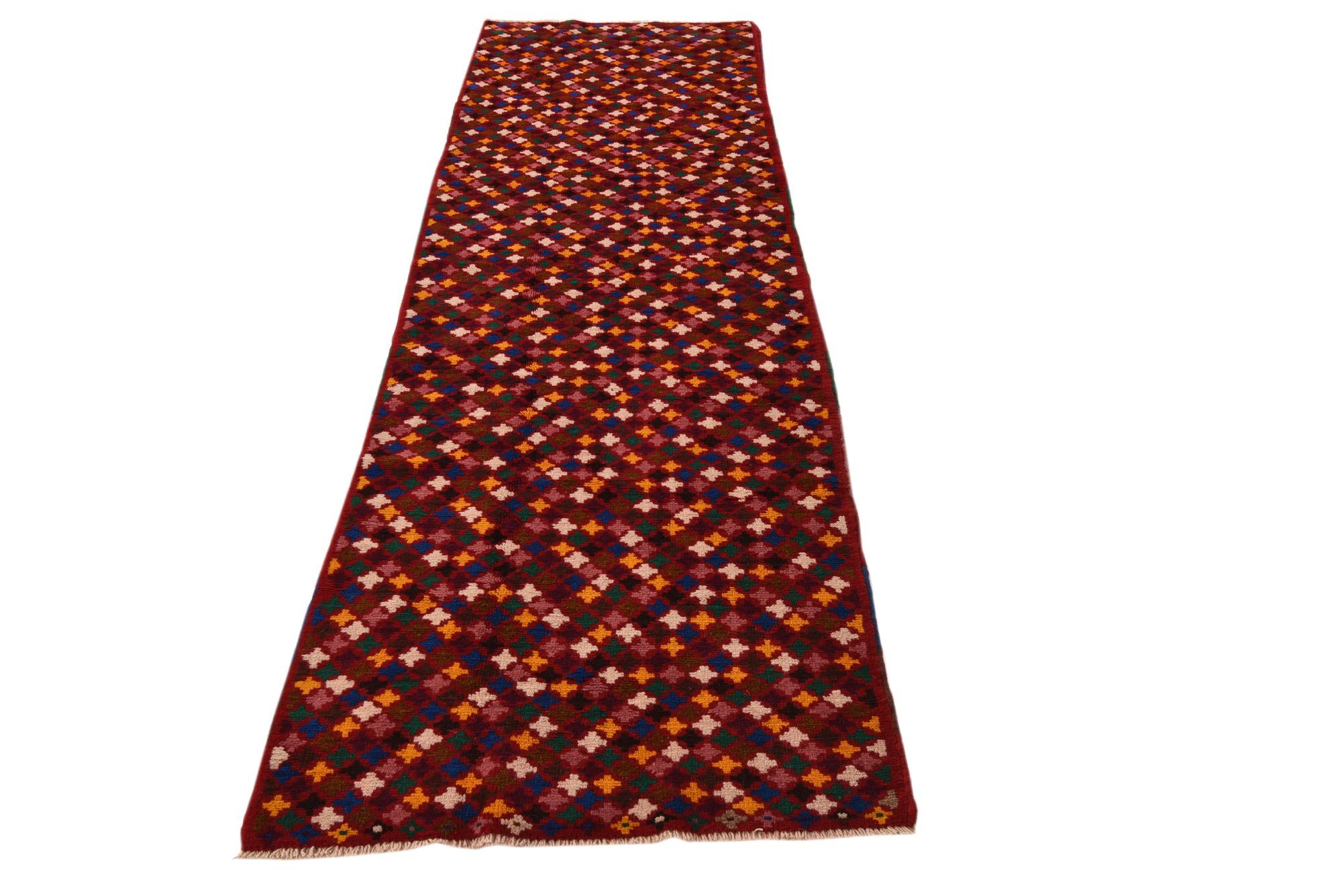2' 8 x 9' 8 Hand Knotted Balouch Wool Runner Rug