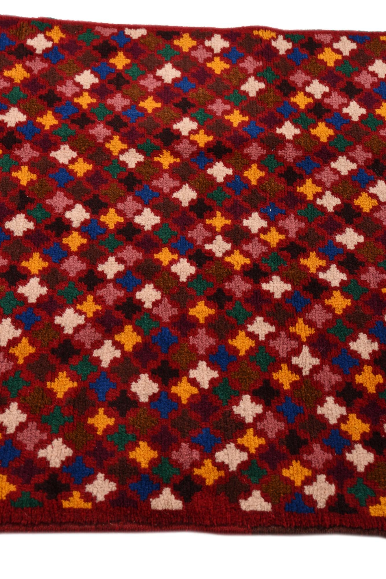 2' 8 x 9' 8 Hand Knotted Balouch Wool Runner Rug