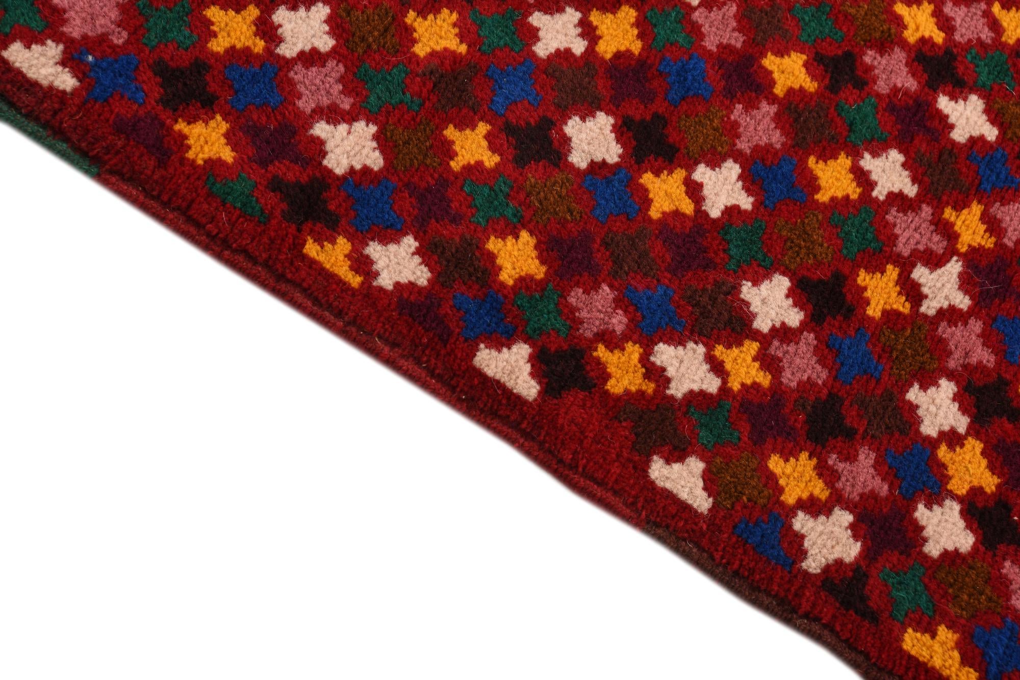 2' 8 x 9' 8 Hand Knotted Balouch Wool Runner Rug