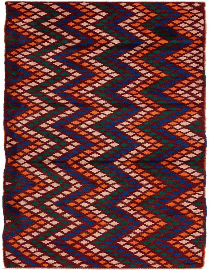 Detail image of 3' x 9' 5 Hand Knotted Balouch Wool Runner Rug