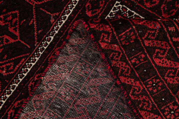 3' 2 x 6' 3 Hand Knotted Balouch Wool Runner Rug