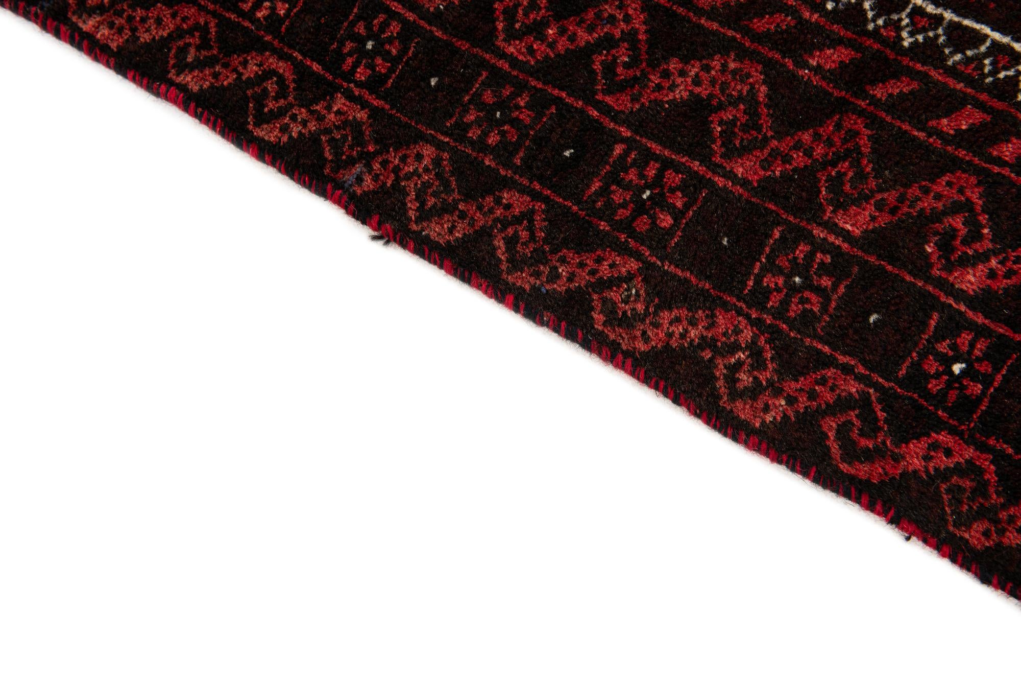 3' 2 x 6' 3 Hand Knotted Balouch Wool Runner Rug