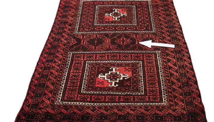 3' 2 x 6' 3 Hand Knotted Balouch Wool Runner Rug