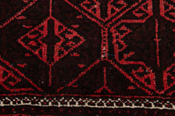 3' 2 x 6' 3 Hand Knotted Balouch Wool Runner Rug