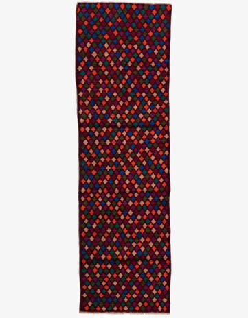 2' 9 x 9' 3 Hand Knotted Balouch Wool Runner Rug