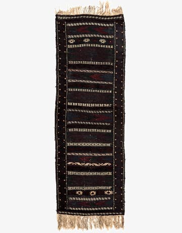 2' x 5' 8 Hand Knotted Balouch Oriental Wool Runner Rug