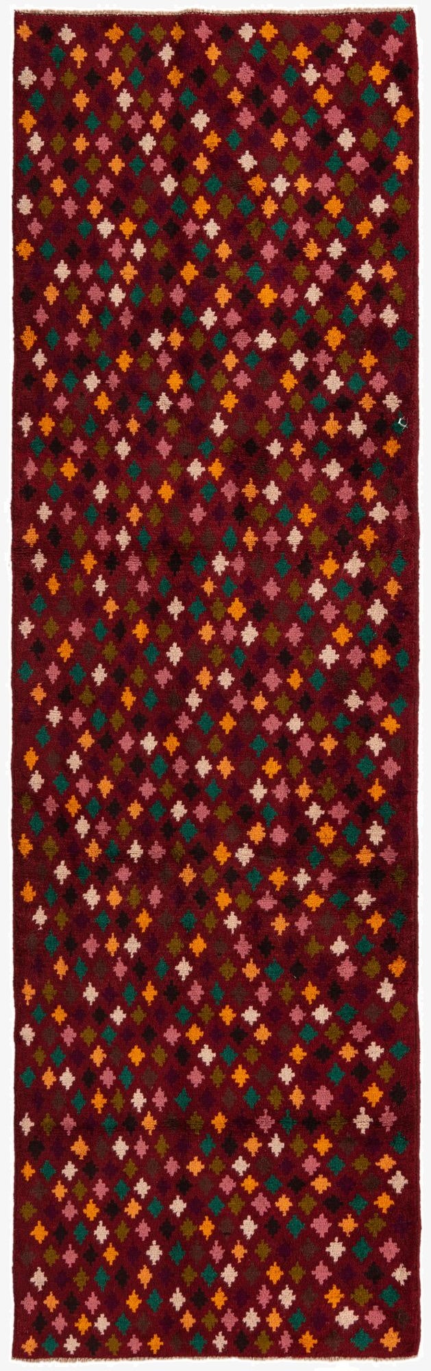 2' 11 x 9' 9  Hand Knotted Balouch Wool Runner Rug