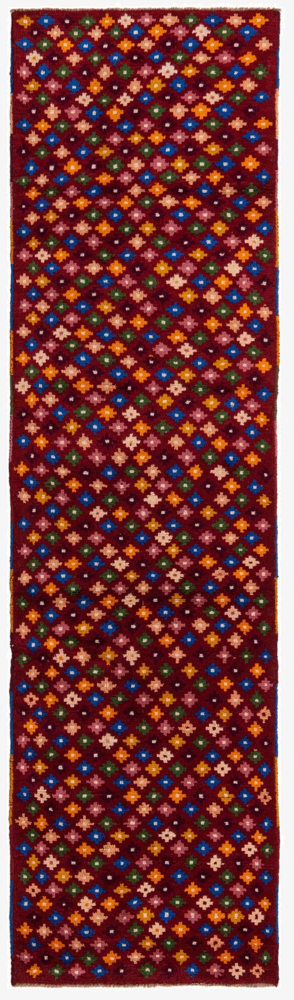 2' 7 x 9' 10  Hand Knotted Balouch Wool Runner Rug