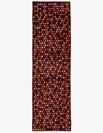 2' 11 x 9' 8 Hand Knotted Balouch Wool Runner Rug