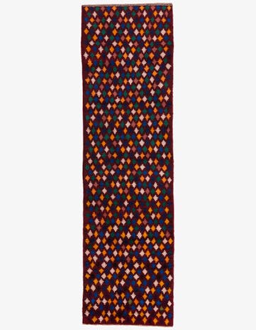 2' 9 x 9' 8 Hand Knotted Balouch Wool Runner Rug