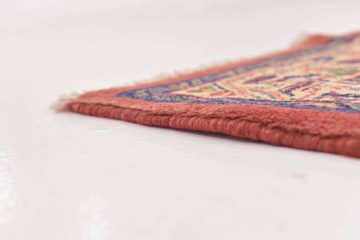 Detail image of 3' 8 x 10' 3 Hand Knotted Botemir Persian Wool Runner Rug