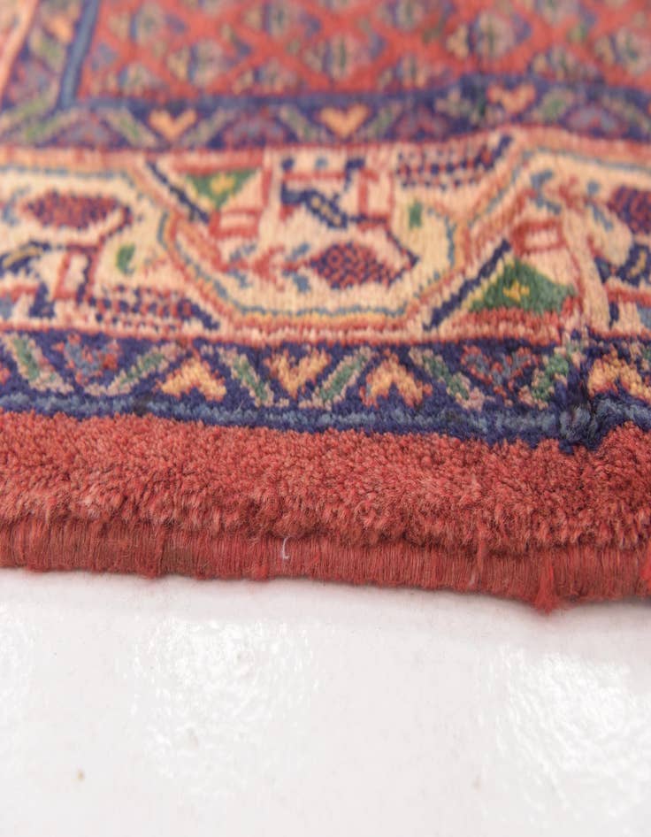 Detail image of 3' 8 x 10' 3  Hand Knotted Botemir Persian Wool Runner Rug