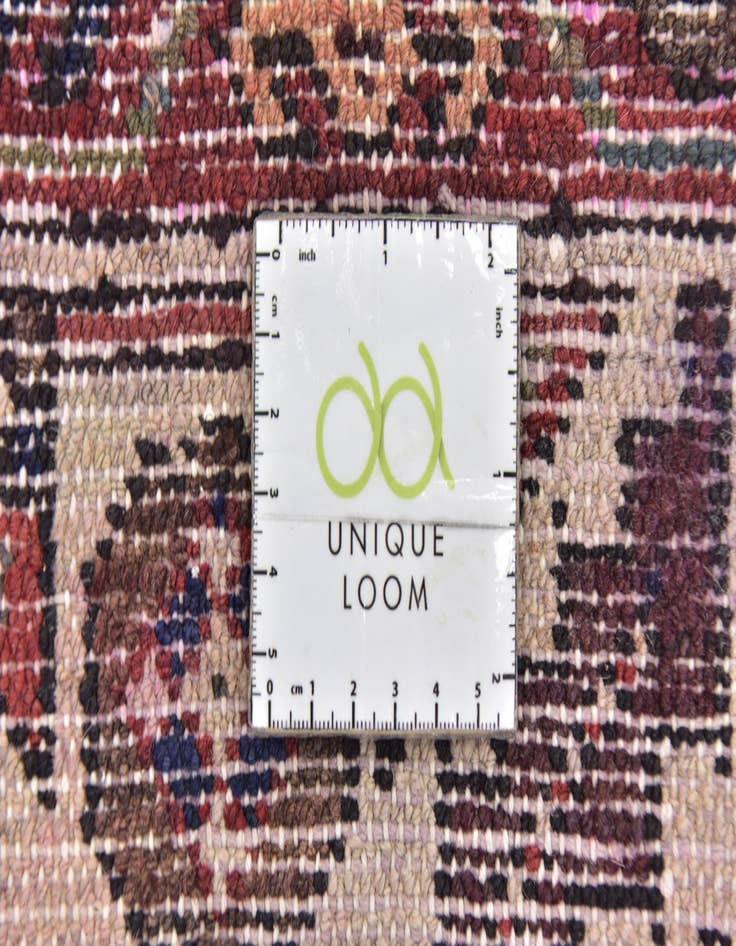 Detail image of 3' 8 x 10' 7  Hand Knotted Chenar Persian Wool Runner Rug