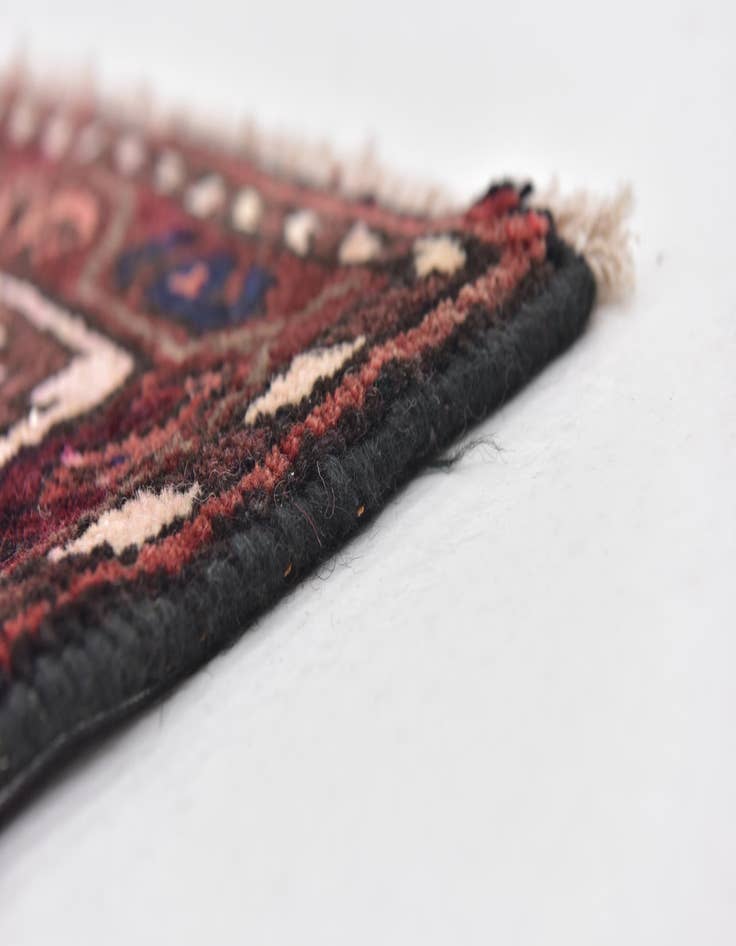 Detail image of 3' 8 x 10' 7  Hand Knotted Chenar Persian Wool Runner Rug