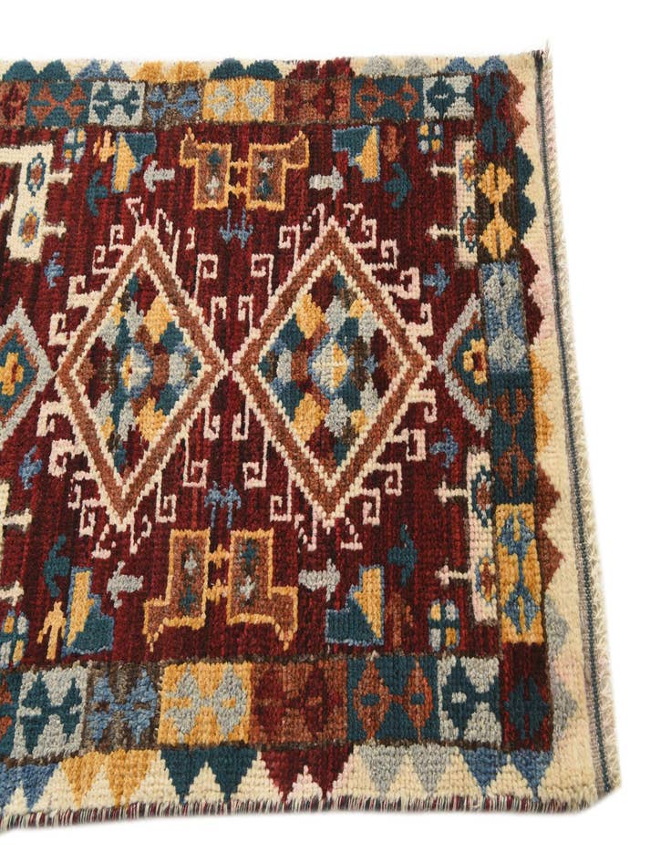 Detail image of 2' 6 x 10' 4  Hand Knotted Darya Wool Runner Rug
