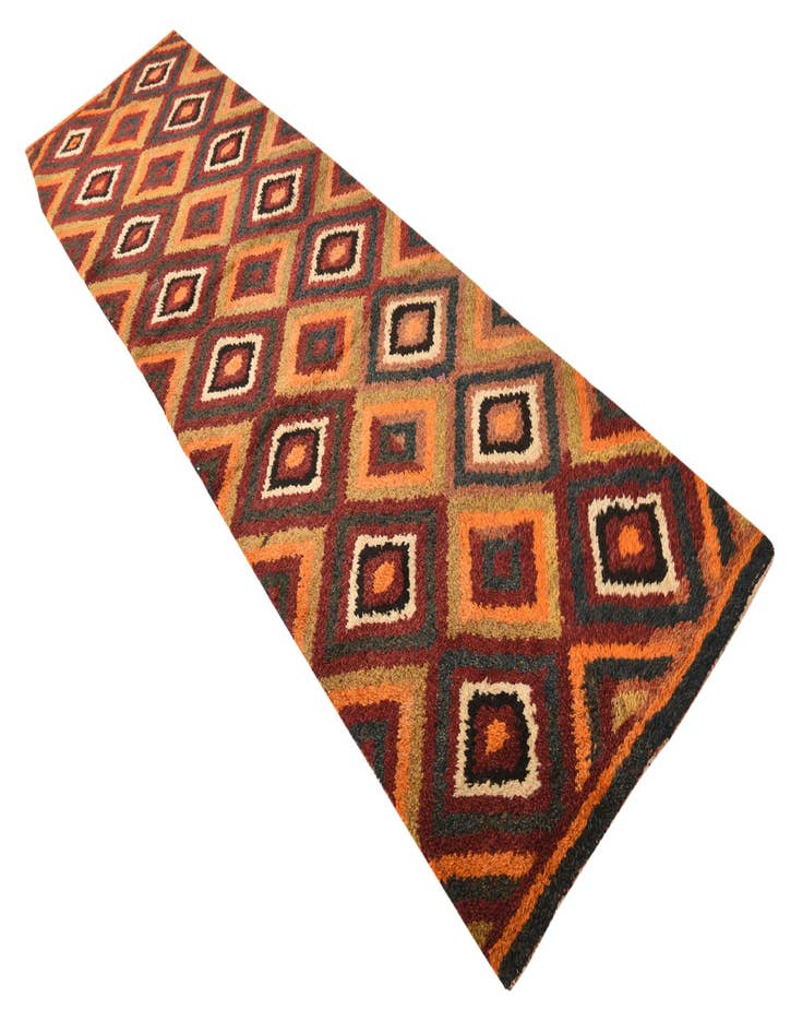 Detail image of 2' 10 x 11' 1  Hand Knotted Hamedan Persian Wool Runner Rug